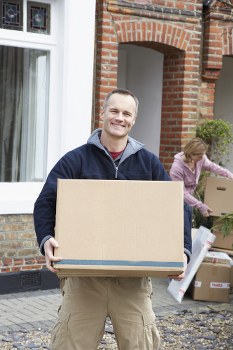 Man and van team preparing items safely in Swiss Cottage