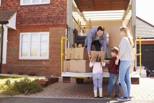 Moving team handling a home relocation in Swiss Cottage