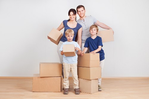 Checklist and packing materials ready for a flat relocation in Swiss Cottage