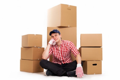 Packing and wrapping household belongings for a Swiss Cottage relocation